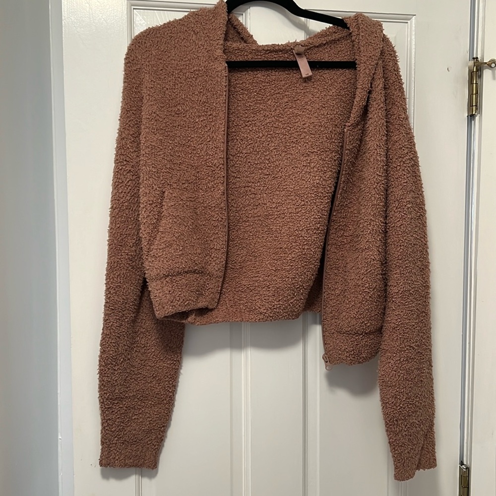 Skims cozy zip up sweatshirt